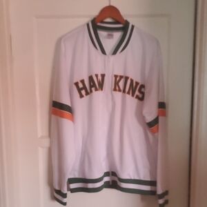 Hawkins White and Green Lightweight Jacket